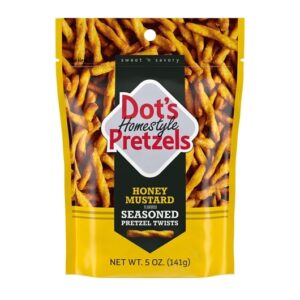 Dot's Honey Mustard Seasoned Pretzels Twists 5oz 10ct